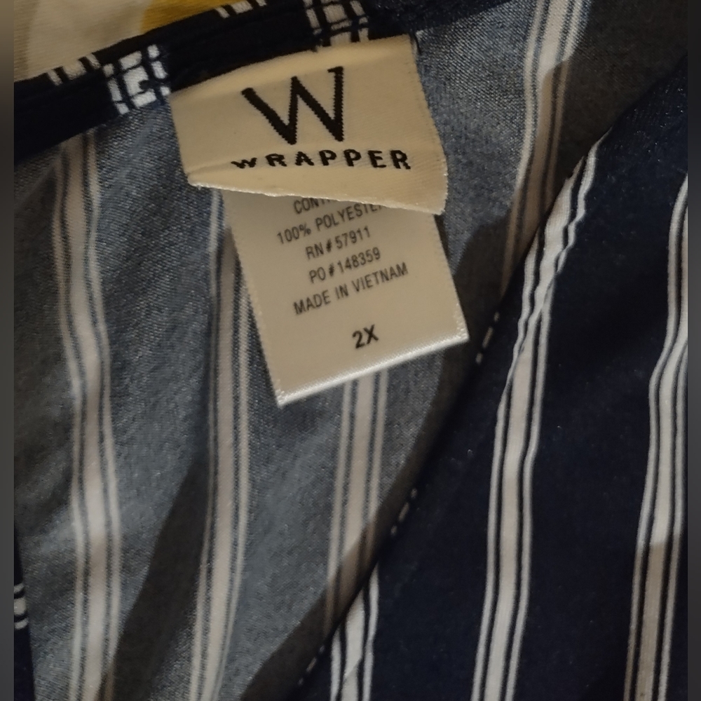 Wrapper Pin Striped Jumpsuit - Picture 3 of 5